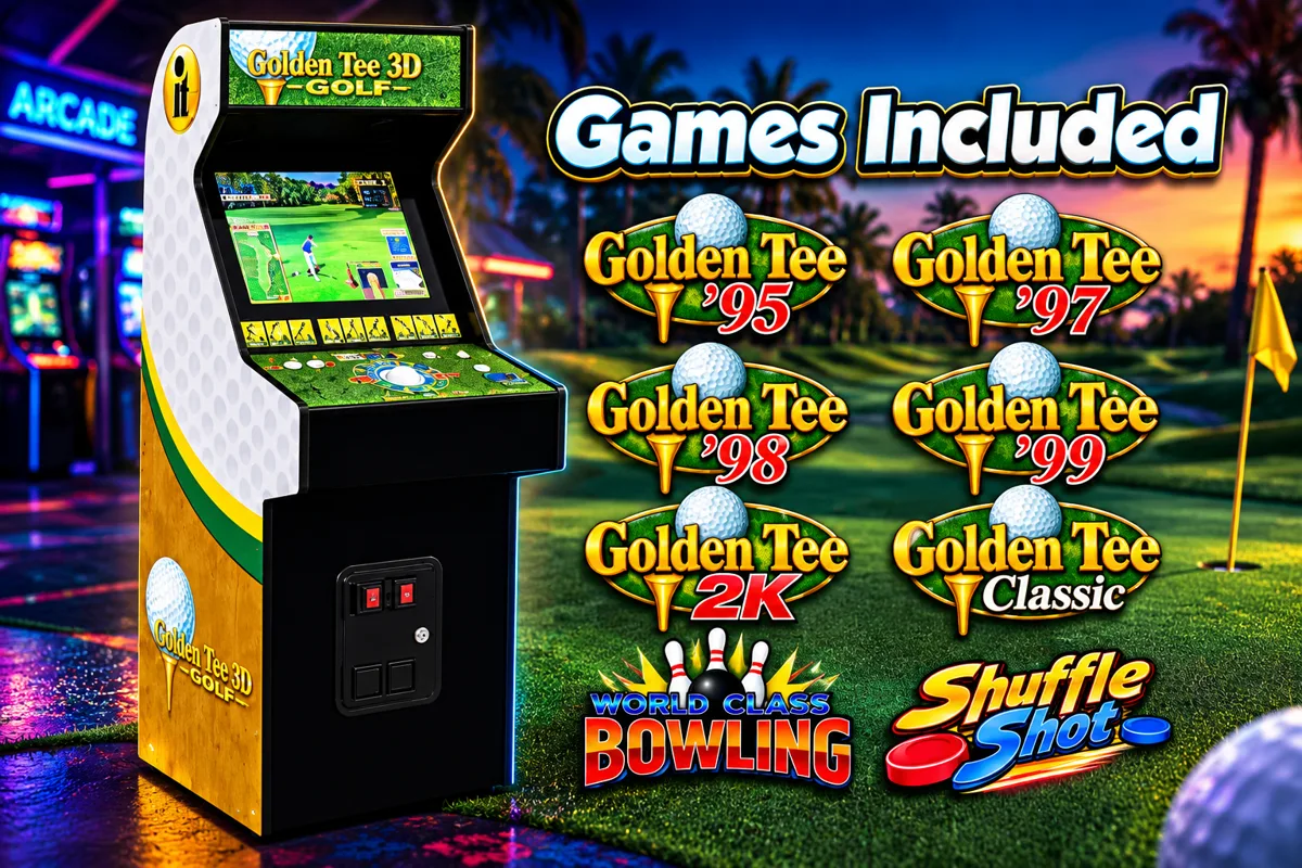 Golden Tee 3D golf arcade game cabinet