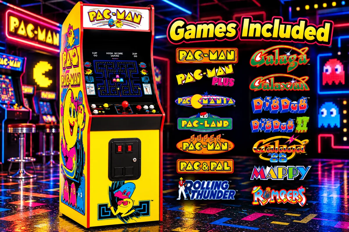 Mr. Pacman stand-up arcade game cabinet
